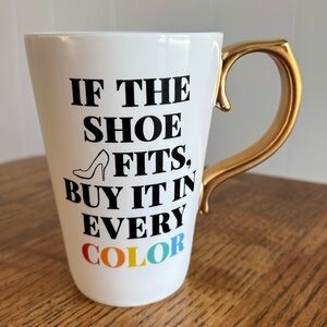 Nordstrom Rosanna Mug If the Shoe Fits Buy It in Every Color Gold Handle